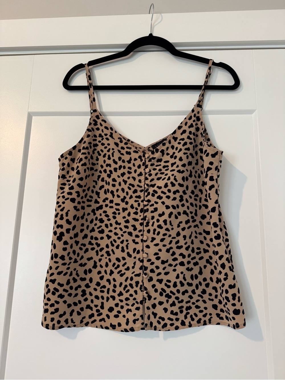Sanctuary Leopard Print V-Neck Cami - Tan & Black